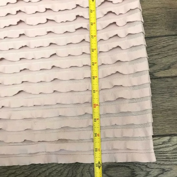 Banana Republic Ruffled Sheath Dress Cap Sleeve Sm - Picture 6 of 8